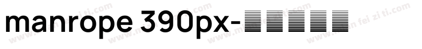 manrope 390px字体转换